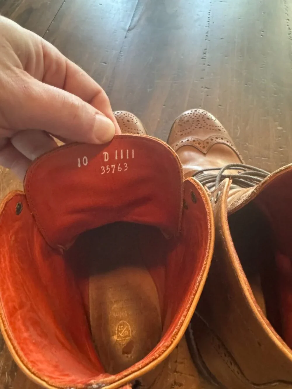 Allen Edmonds Dalton Wingtip Boots Size 10 D
